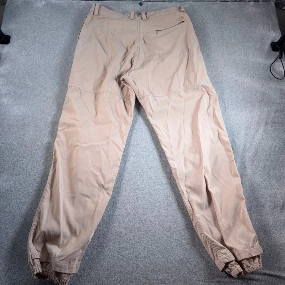 The North Face Hiking Pants Mens 34/33 Tan Solid Elastic Cuff Articulated Knee